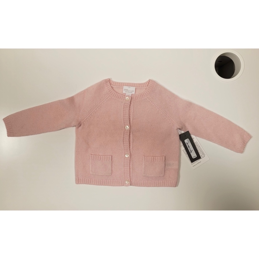 BNWT Nordstrom 100% Cashmere Button Down Cardigan - 9 Months